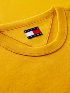 Tommy Badge Jersey Crew Neck T-Shirt — Yellow 6