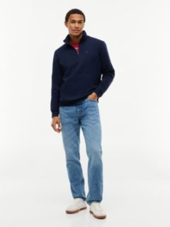 Tommy Flag Quarter-Zip Sweatshirt — Blue 2