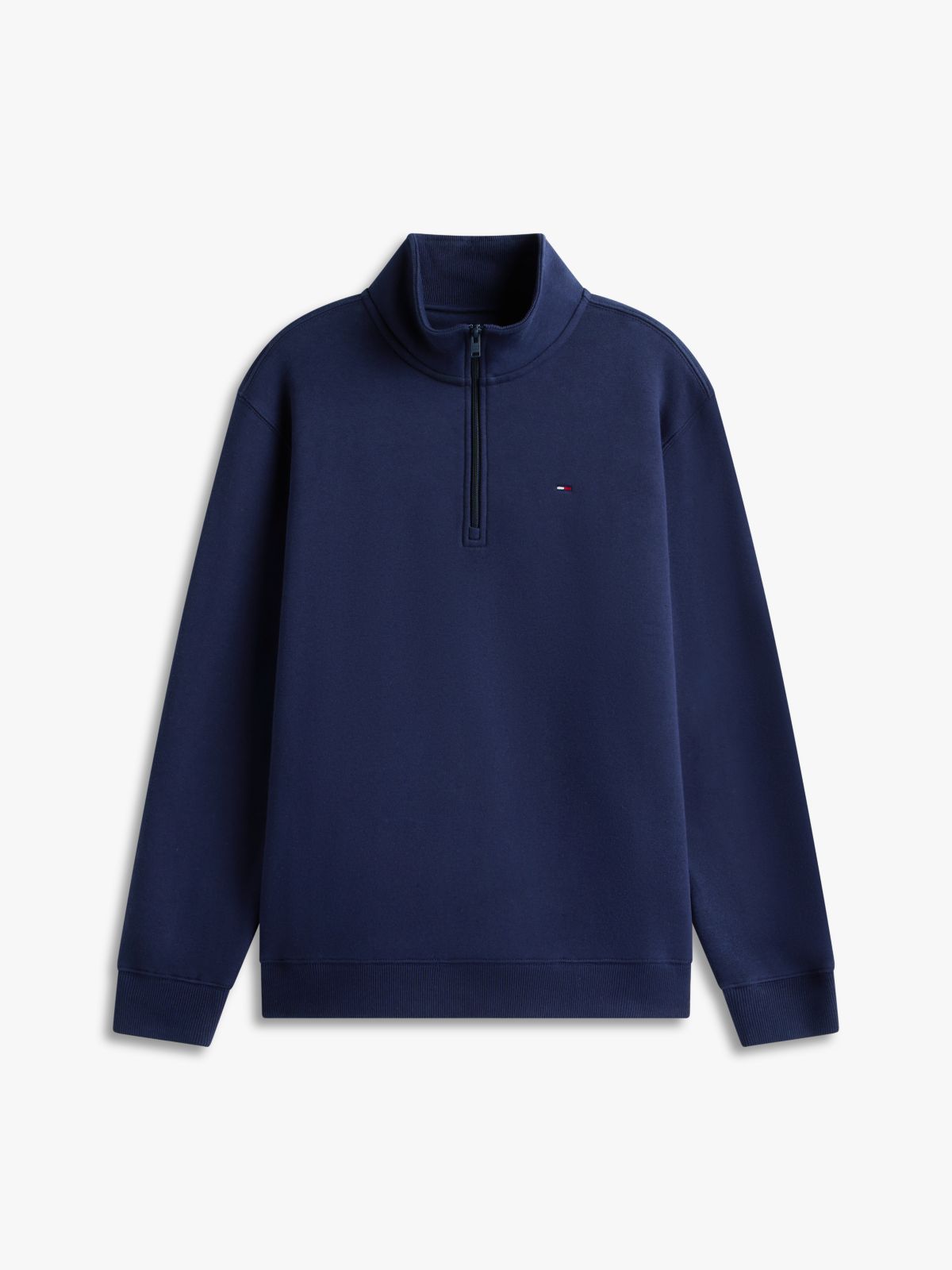 Tommy Flag Quarter-Zip Sweatshirt — Blue
