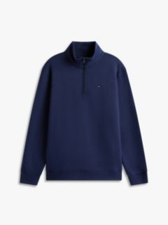 Tommy Flag Quarter-Zip Sweatshirt — Blue 5