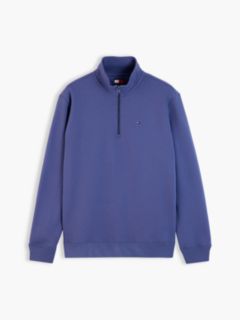 Tommy Flag Quarter-Zip Sweatshirt — Blue 5