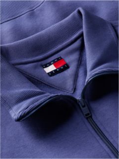 Tommy Flag Quarter-Zip Sweatshirt — Blue 6