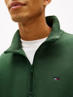 Tommy Flag Quarter-Zip Sweatshirt — Green 2