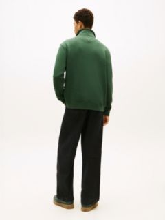 Tommy Flag Quarter-Zip Sweatshirt — Green 4