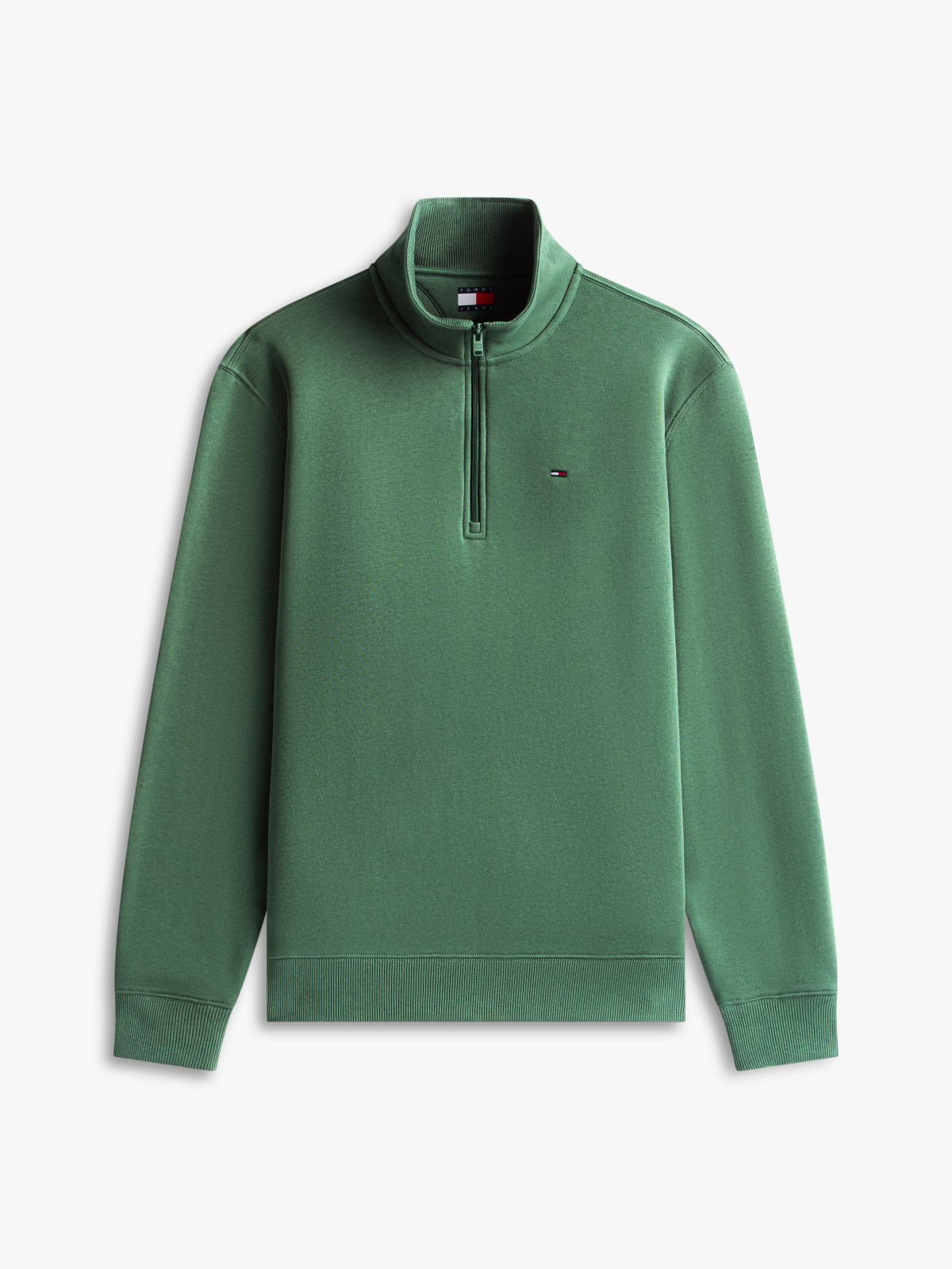 Tommy Flag Quarter-Zip Sweatshirt — Green