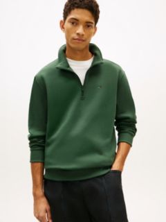 Tommy Flag Quarter-Zip Sweatshirt — Green 1