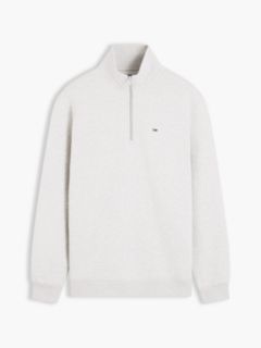 Tommy Flag Quarter-Zip Sweatshirt — Grey 5