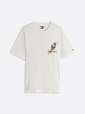 white back logo relaxed t-shirt for men tommy jeans