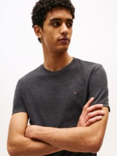 Tommy Flag Extra Slim Jersey T-Shirt — Black 2