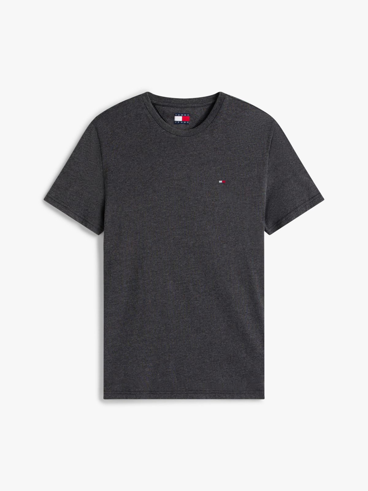 Tommy Flag Extra Slim Jersey T-Shirt — Black