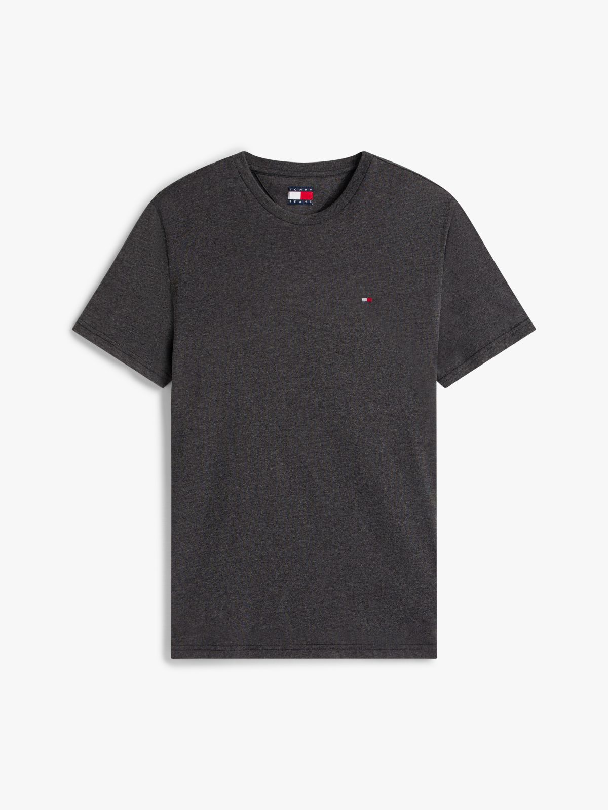 Tommy Flag Extra Slim Jersey T-Shirt — Black