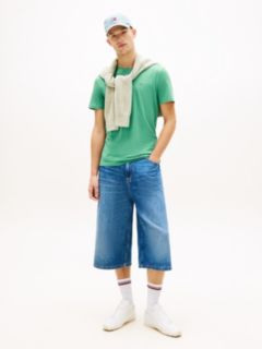 Tommy Flag Extra Slim Jersey T-Shirt — Green 3