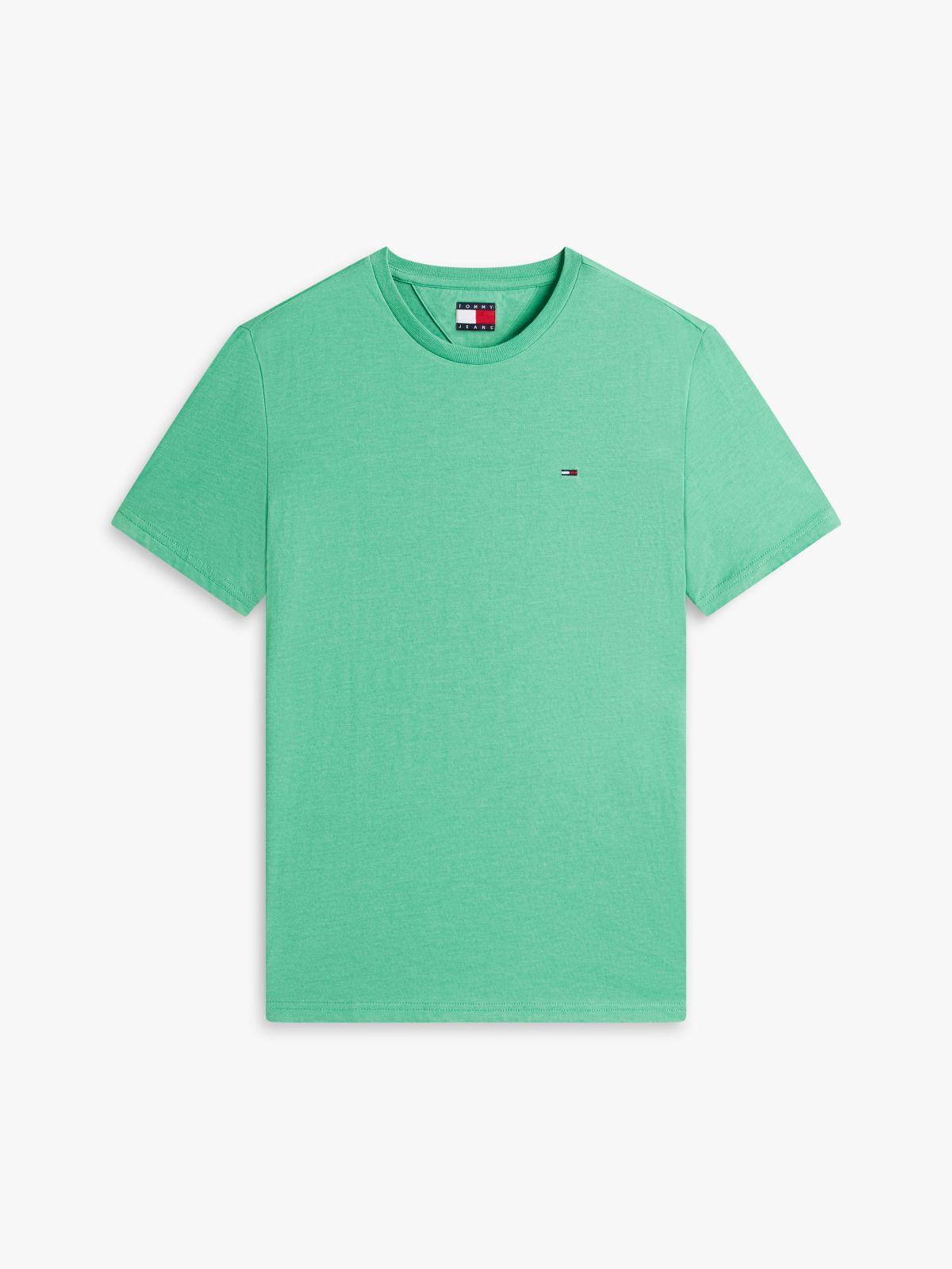 Tommy Flag Extra Slim Jersey T-Shirt — Green