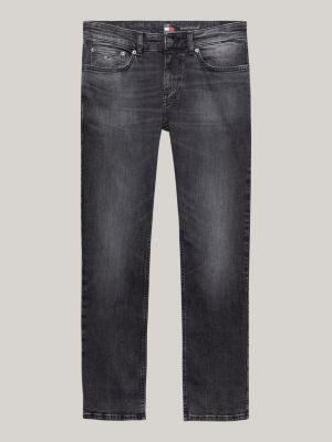 grey scanton faded slim black jeans for men tommy jeans