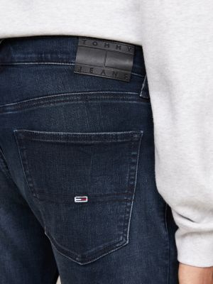 jeans scanton slim fit sbiaditi blu da uomini tommy jeans
