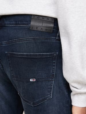 jean slim scanton délavé bleu pour hommes tommy jeans