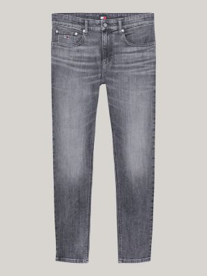 grey austin faded slim tapered jeans for men tommy jeans