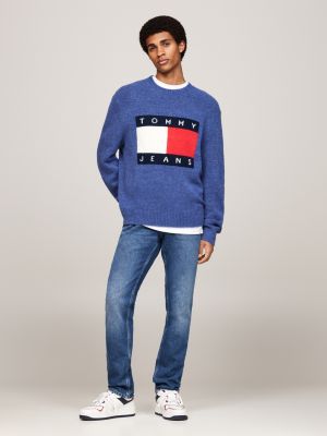 jean slim scanton emblématique bleu pour hommes tommy jeans
