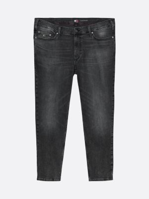 grey plus scanton faded slim black jeans for men tommy jeans