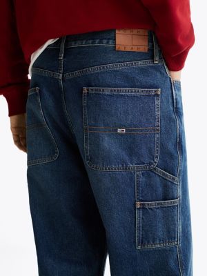 blue whiskered carpenter pocket skater jeans for men tommy jeans