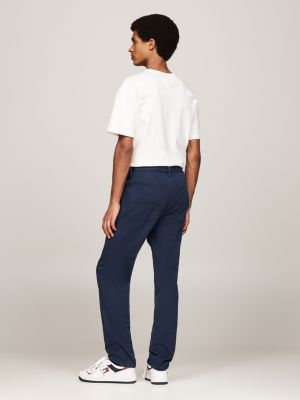 blauw ryan chino van twill voor heren - tommy jeans