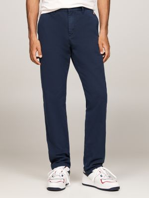 blue ryan twill chinos for men tommy jeans