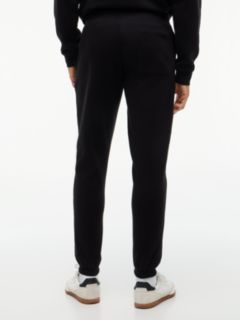 Tommy Flag Slim Fleece Drawstring Joggers — Black 6