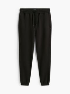 Tommy Flag Slim Fleece Drawstring Joggers — Black 7