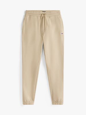 blue cuffed slim joggers for men tommy jeans