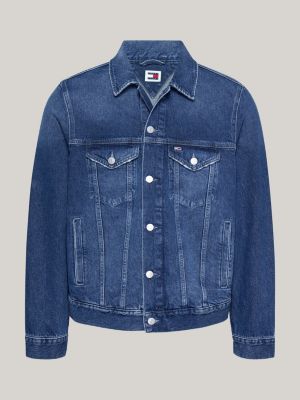 Back Logo Denim Trucker Jacket Blue Tommy Hilfiger