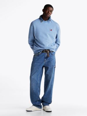 blue badge relaxed sweatshirt for men tommy jeans