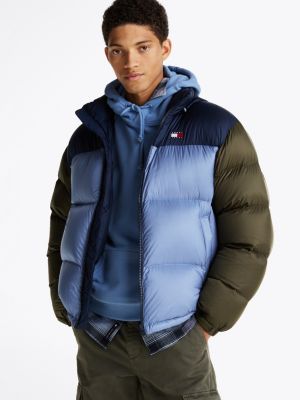 multi down alaska puffer jacket for men tommy jeans