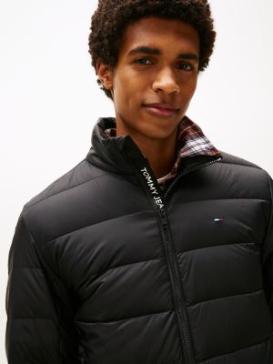 veste légère déperlante noir pour hommes tommy jeans