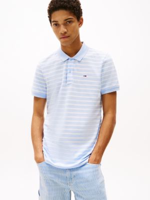 meerdere kleuren slim fit polo met vlagpatch voor heren - tommy jeans