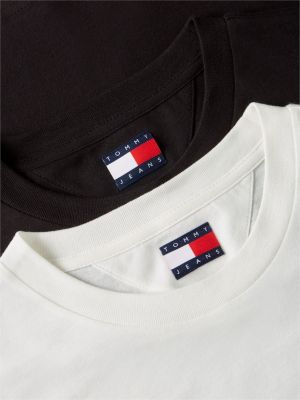 multi 2er-pack extra slim fit t-shirts aus jersey für herren - tommy jeans