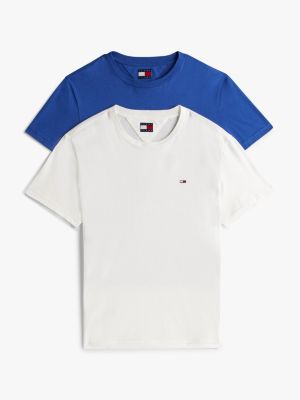 multi set van 2 extra slim fit jersey t-shirts voor heren - tommy jeans