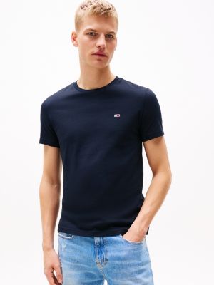 meerdere kleuren set van 2 extra slim fit jersey t-shirts voor heren - tommy jeans