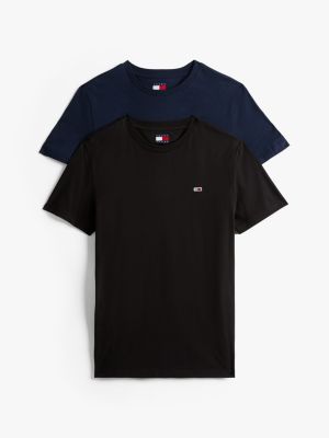 multi bardzo wąski t-shirt z dżerseju, 2 szt. dla mężczyźni - tommy jeans