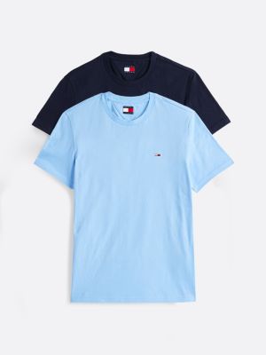 multi 2-pack extra slim t-shirts for men tommy jeans