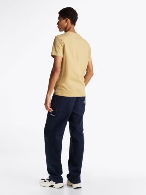 beige 2-pack extra slim t-shirts for men tommy jeans