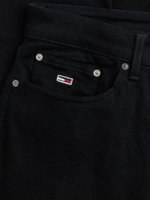 schwarz austin slim tapered jeans für herren - tommy jeans