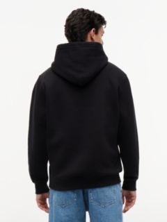 Tommy Badge Terry Fleece Hoody — Black 4