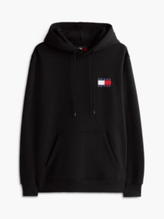 Tommy Badge Terry Fleece Hoody — Black 6