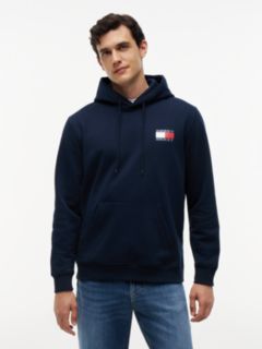 Tommy Badge Terry Fleece Hoody — Blue 1