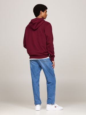 Tommy hilfiger hoodie bordeaux sale