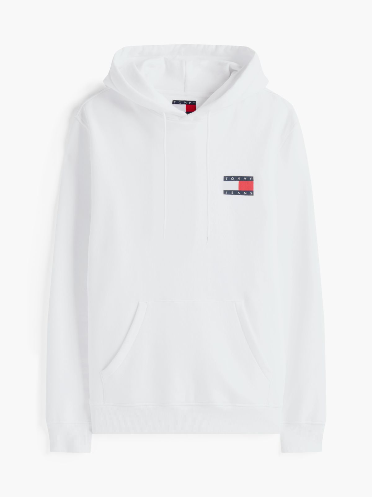 Tommy Badge Terry Fleece Hoody — White