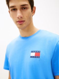 Logo Slim Jersey Crew Neck T-Shirt — Blue 2