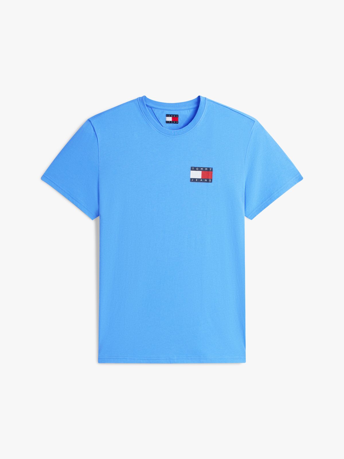 Logo Slim Jersey Crew Neck T-Shirt — Blue