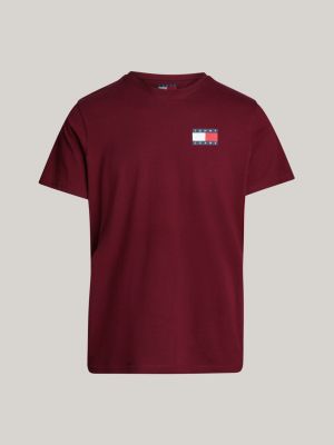 red logo slim t-shirt for men tommy jeans