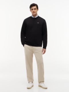 Tommy Flag Brushed Fleece Sweatshirt — Black 2